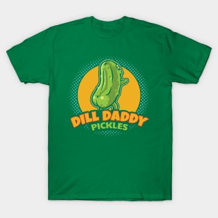 Dill Daddy Pickles Funny Pickle Lover T-Shirt